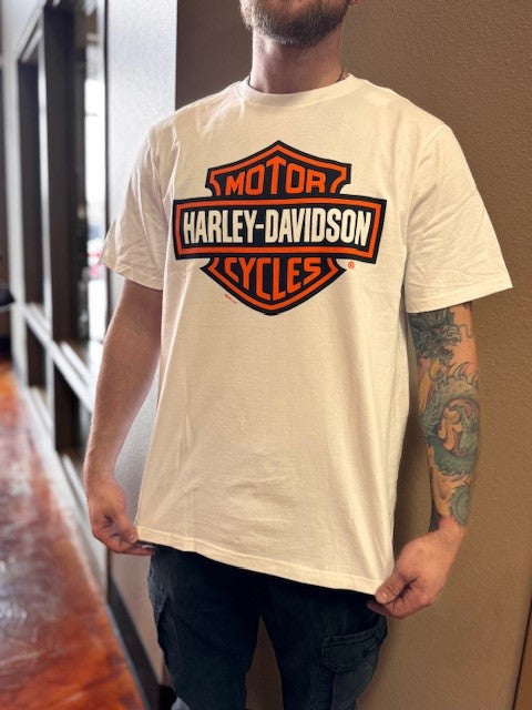 Bar & Shield White Short Sleeve