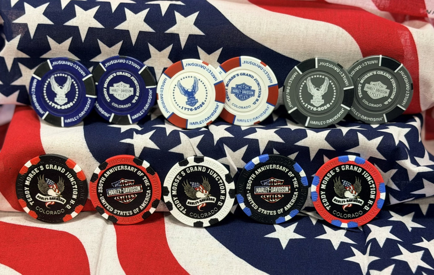 USA 250th Anniversary Poker Chip