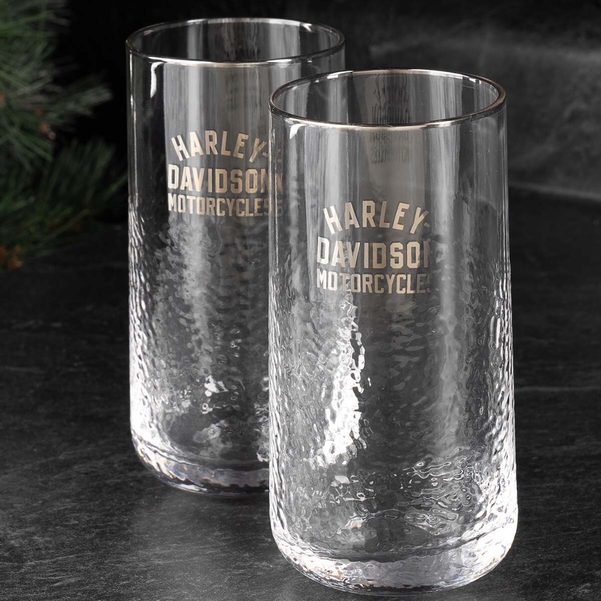 Pebbled Highball Set