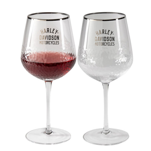 Pebbled Wine Glass Set