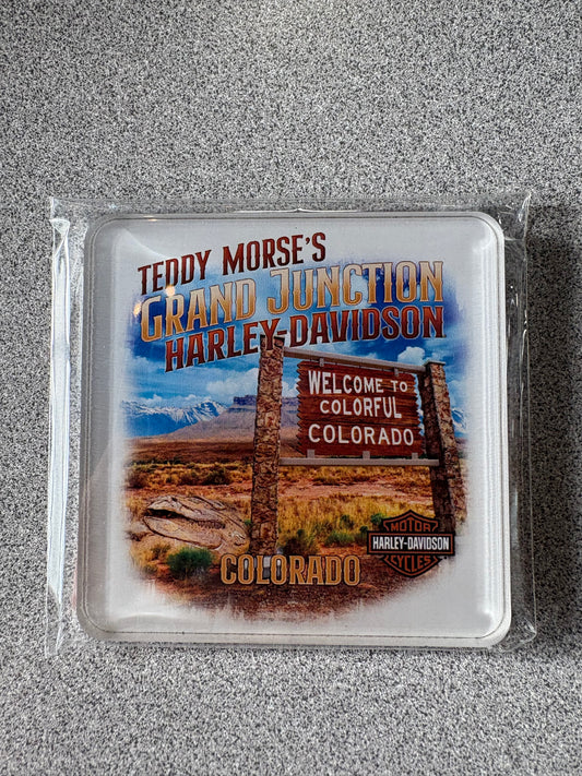 Teddy Morse Grand Junction Harley Davidson Magnet