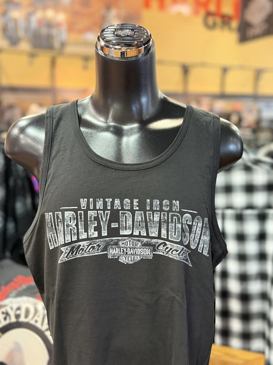 Men's Distressed Iron Tank